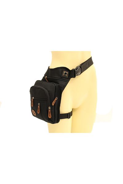 ARI Unisex Black Waist Bag - 3470-SYH