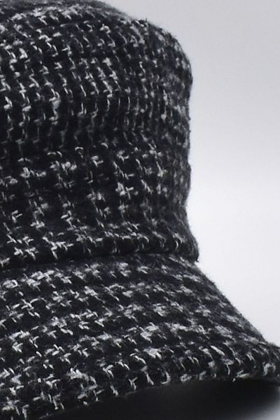 Külah Black Melted Casto Cap - Outdoor Woolen Castro Cap