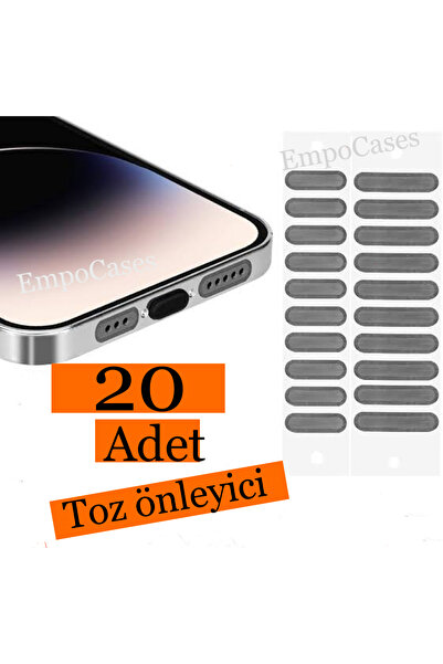 EmpoCases 20 Adet Cep Telefonu Hoparlör Toz Onleyici Sticker, Hoparlör Koruyu...