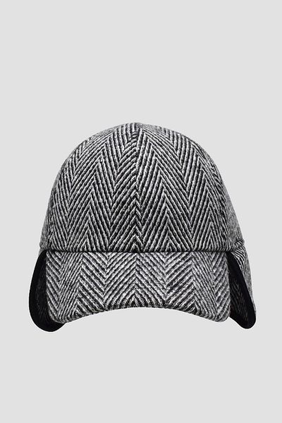 Külah Men's Patterned Wool Winter Ear Cap Baseball Hat