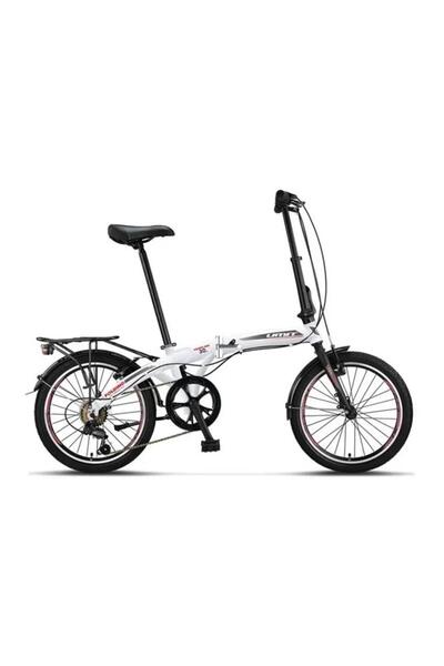 Genel Markalar 2036 FOLDING KATLANIR BİSİKLET V 20 JANT 6 VİTES WHITE SİLVER RED