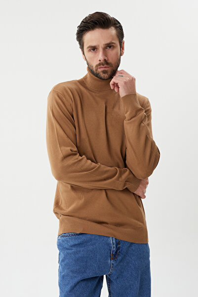 hateko Wool Tan Full Fisherman Sweater