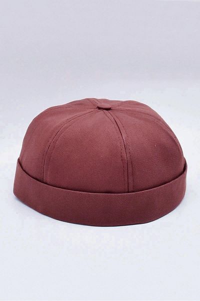 Külah Burgundy 100% Cotton Cap Docker Hat