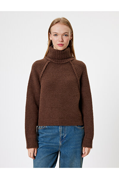 Koton Rolák s měkkou texturou - raglánové rukávy s detaily prošívání