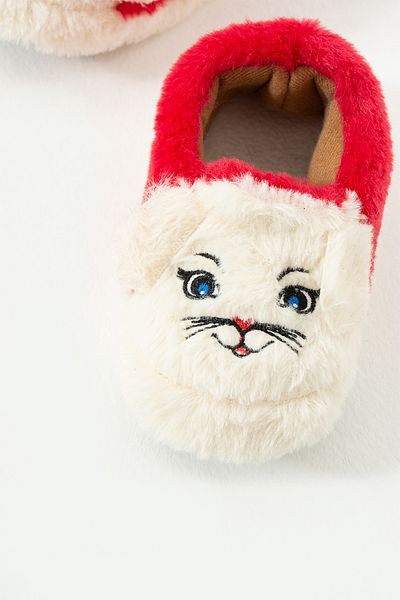 ALTUVATEKS Children's Cat Figure Slippers, Kindergarten Nursery Slippers, Non-Slip Base