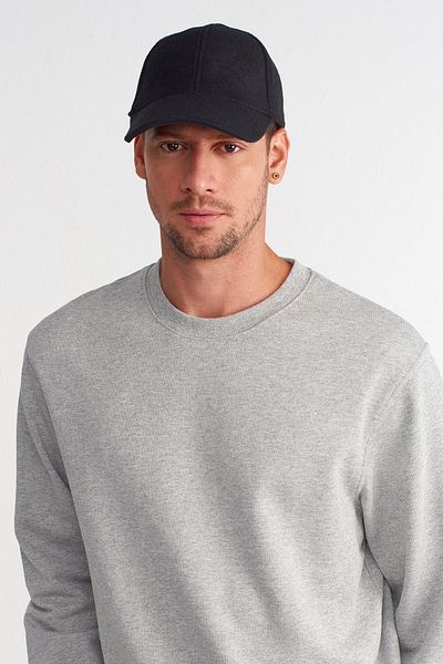 Külah Men's Velcro Adjustable Wool Baseball Cap
