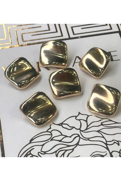 ODDA TASARIM ATÖLYESİ New Season Gold Wave Model Large Coat-Jacket 6-Piece Button Set(2.5 cm)