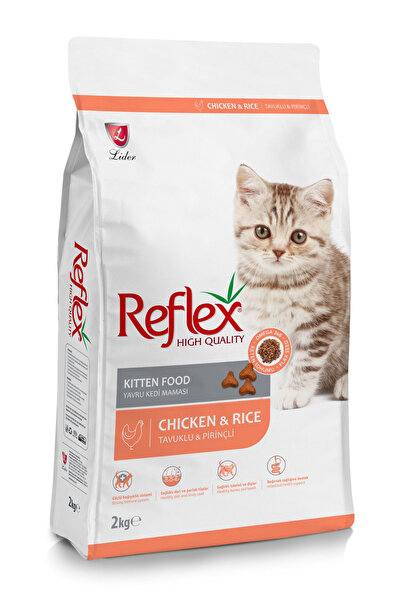 Refleks Kitten Chicken Rice Tavuk Etli Ve Pirinçli Yavru Kedi Maması 2 Kg
