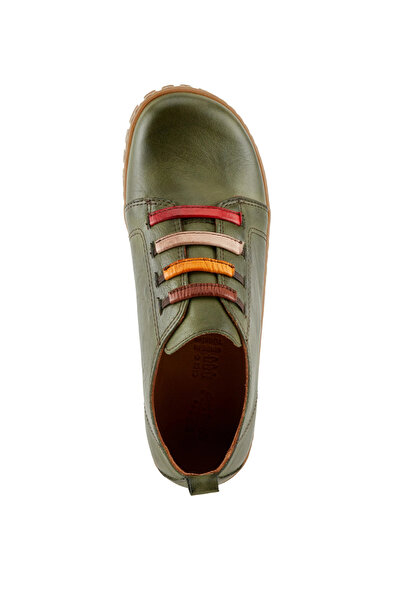 İNZE AYAKKABI Genuine Leather Green Casual Shoes Model Name: Zemrut