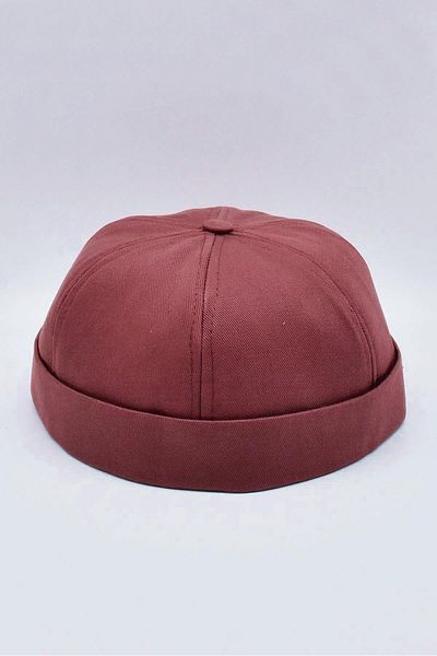 Külah Burgundy 100% Cotton Cap Docker Hat