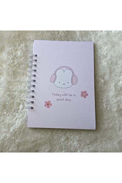 Nurmurs Tavşanlı tatlı estetik Telli Defter A5 50 sayfa