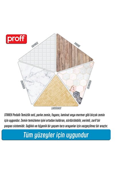 Proff Starex Pedallı Ve Mikrofiber Moplu Temizlik Seti