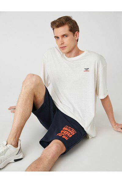 Koton Pantaloni scurți imprimați Slim Fit