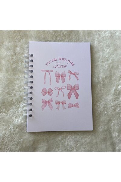 Nurmurs Kurdelalı Coquette 2 estetik Telli Defter  A5 50 sayfa