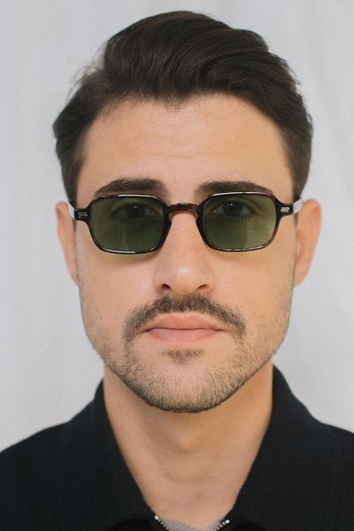 Bilge Karga Zenow Leopard Green Men's Sunglasses