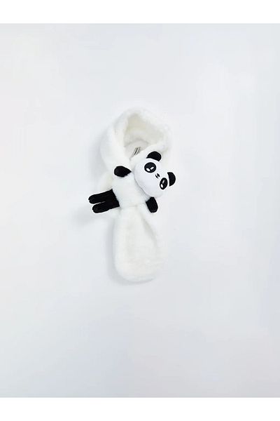 LC Waikiki Lcw Accessories Ecru Panda Figured Girl's Neck Collar