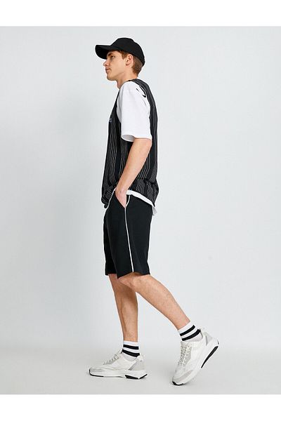 Koton Slim Fit Striped Shorts
