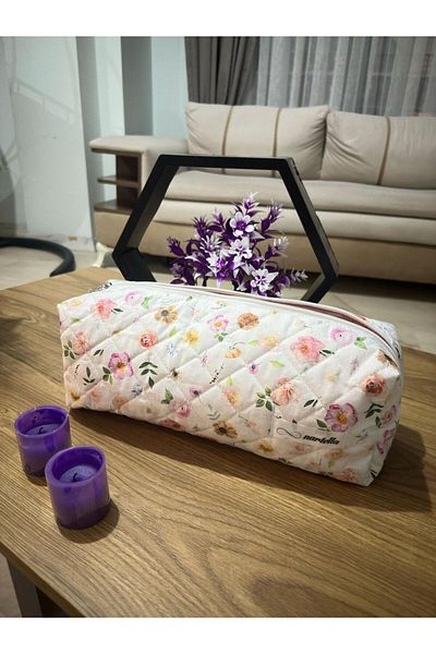nartella Elittle Floral Pattern Hair Styling Travel Makeup Bag 2XL Large Size