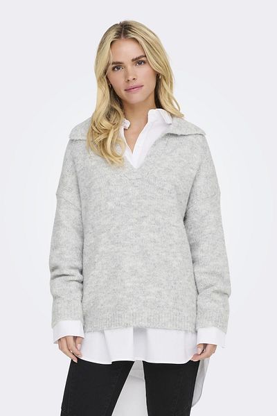 ONLY Onlmaggie Life - Ls Split Neck Cc Kent Grimelange 15324310