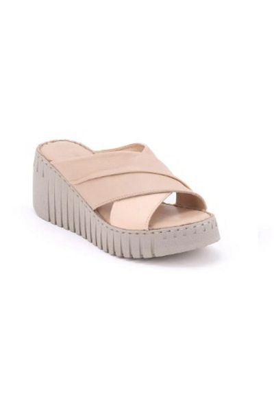 Venüs 24340252 Y Venus din piele naturală cu toc pană talpă ortopedică papuci zilnici din piele