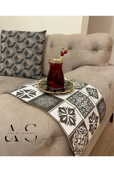 Asey Home Katlanabilir Ahşap Koltuk Kenarı Yan Sehpa Amerikan Servisi Portati...