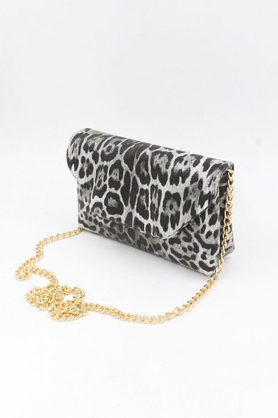 Chantaky 110 1500 Geantă de umăr leopard alb