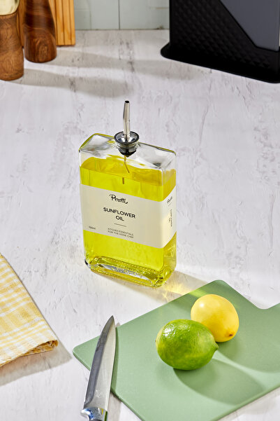 EMBazaar 750ml Capacity Stylish Silver Sauce Bowl - Glass Oil Bowl, Vinegar Bowl