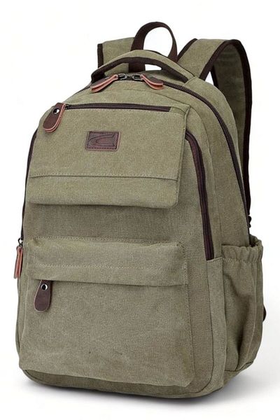 CACTİVE Cactive Canvas Green Unisex Backpack Ctv1315