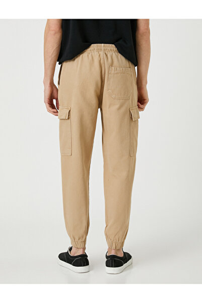 Koton Jogger-Cargohose mit Taschendetail und Spitzenbund aus Baumwolle