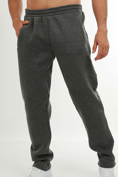Marco Ferry Large Size Flato Pocket Ribbed Men's Sweatpants - Anthracite Melange, Winter Edy 201157 A