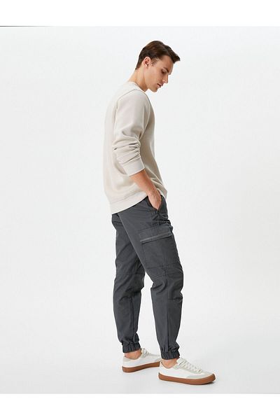 Koton Men's Clothing Trousers 4wam40124hw Gray