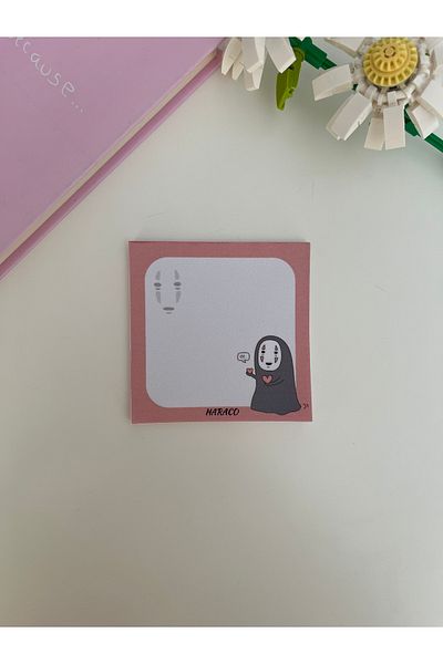 Hara Company Ghibli Studio No-Face - 9X9 Size Memopad