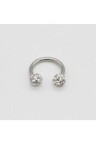 Nehir 316l Tarnish-Free Surgical Steel Crystal Stone Cartilage Lip Nose Septum Tragus Piercing Tiny Size