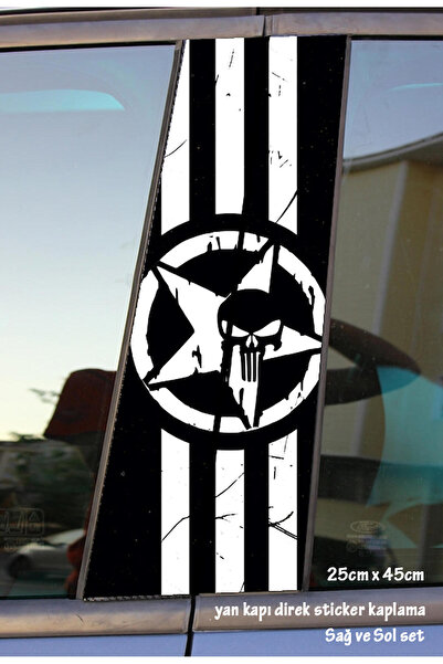 Automod مجموعة ملصقات مكونة من قطعتين من رقائق النجوم العسكرية الملونة - مجمو...