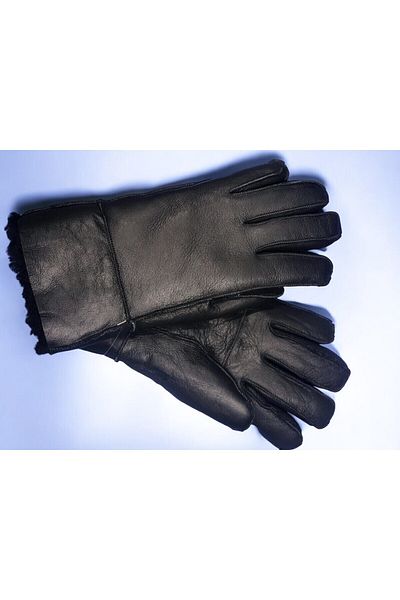 Sir Cliffson Genuine Leather Furry Men's Gloves