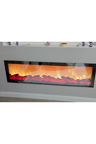 Dekor66 160x35x14 Cm Elektrikli Dekoratif Yapay Şömine