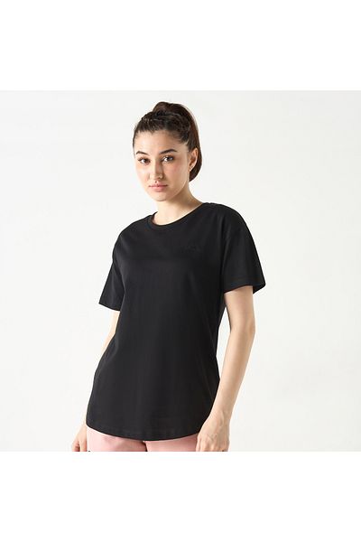 Kappa Logo Embroidered T-shirt with Crew Neck and Short Sleeves