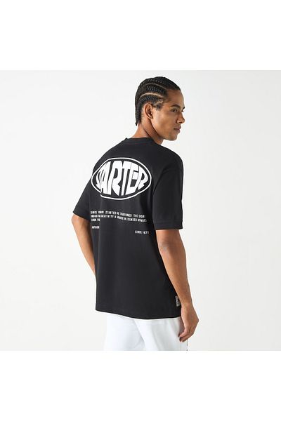 Starter Logo Print Crew Neck T-shirt with Short Sleeves