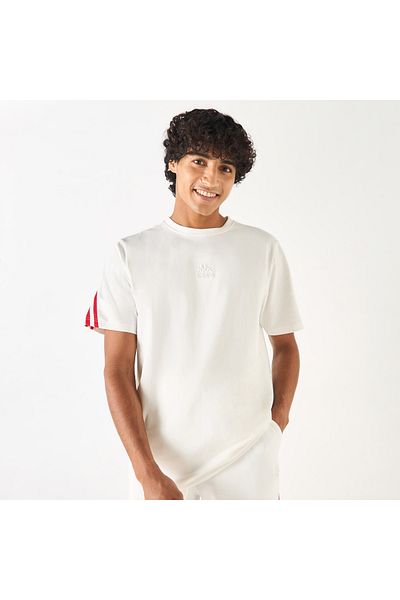 Kappa Solid T-shirt with Round Neck and Short Sleeves