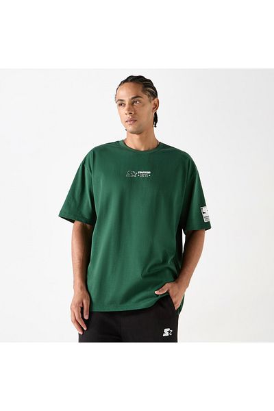 Starter Typographic Print T-shirt with Short Sleeves and Crew Neck