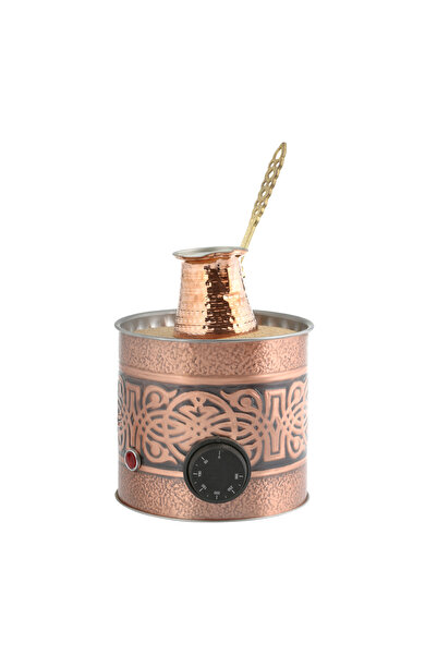 tuliphomev Ottoman Bakır Kumda Kahve Makinesi Cezve Ile - Tüm Ülkelere Uyumlu