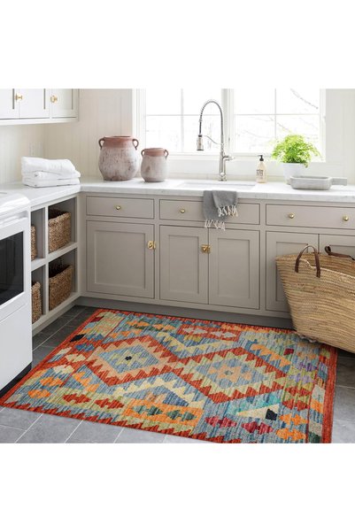 Rugs Modern Halı Hope Collection Vintage Decorative Carpet with Multicolored ...