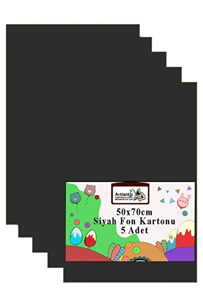 Artlantis Fon Kartonu 50x70 cm 120 gr 5 Adet 50*70 cm Renkli Fon Kartonu Kağı...