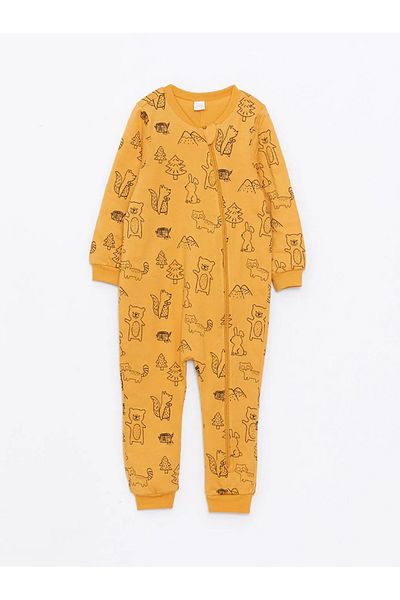 LC Waikiki Lcw Baby Matte Yellow Printed 1 Tog Fiber Baby Girl Sleeping Bag