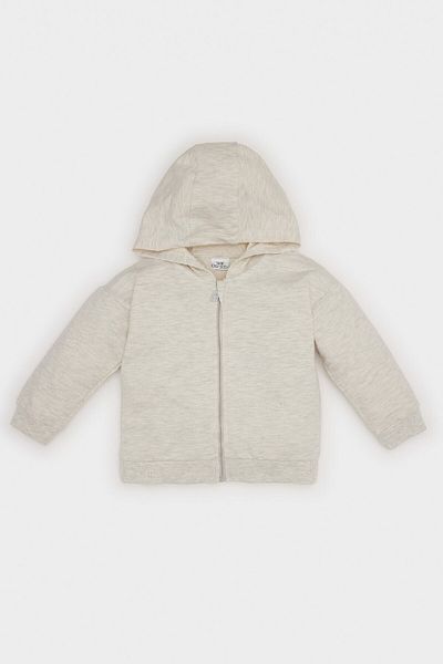 DeFacto Hooded Zip-Up Sweatshirt for Baby Girl - D0785A524Au