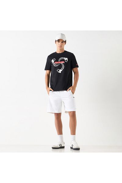 Starter Logo Print Crew Neck T-shirt with Short Sleeves