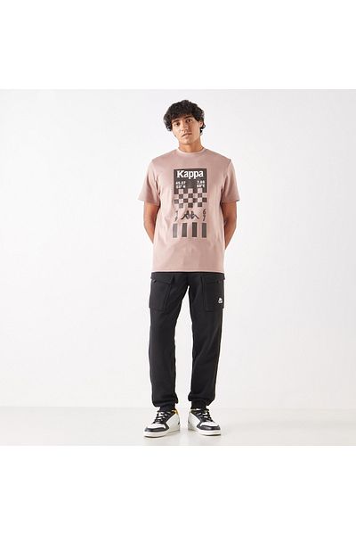 Kappa Graphic Print T-shirt with Short Sleeves
