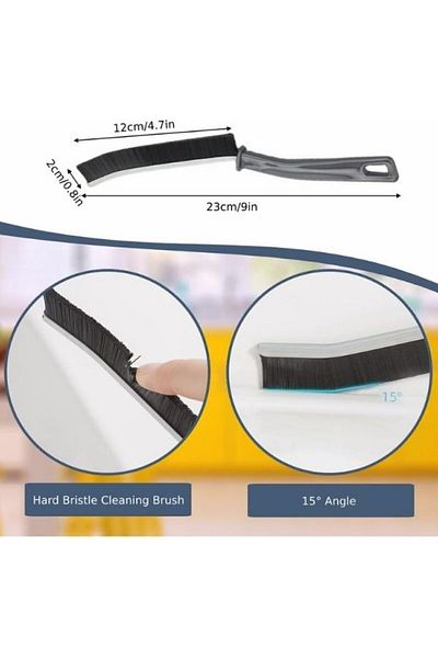 HİROS'H 6-Piece Cleaning Set - Joint Bathroom, Kitchen, Toilet Brush & Microfiber Inox Cloth