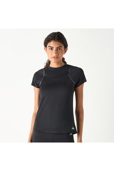 Kappa Logo Print T-shirt with Crew Neck and Short Sleeves