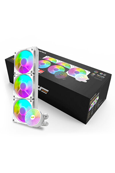Dark Flash Df 360mm Beyaz Sıvı Işlemci (CPU) Soğutucu Dc360 / Intel Lga 1700 ...